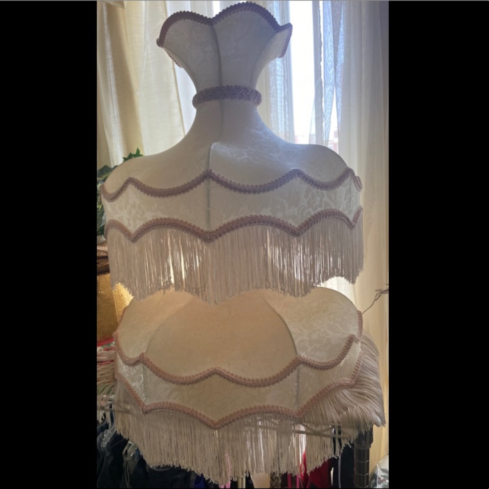 Antique Pink Lamp Shades